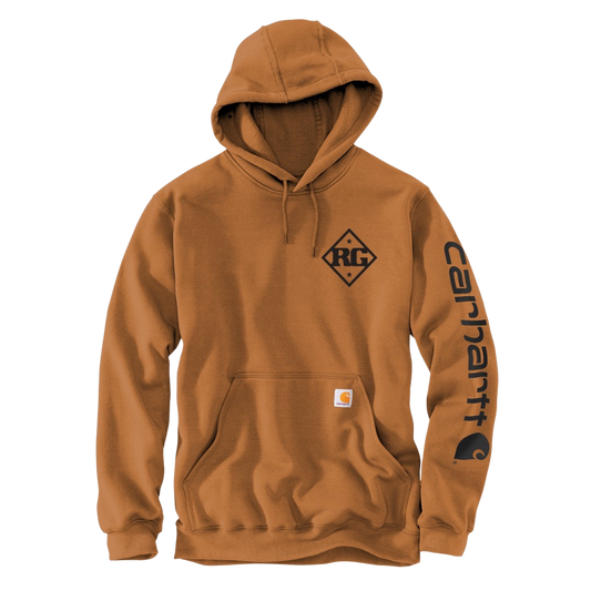 RG Logo Carhartt Hoodie - Brown