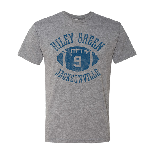 Jacksonville football grey tee Riley Green