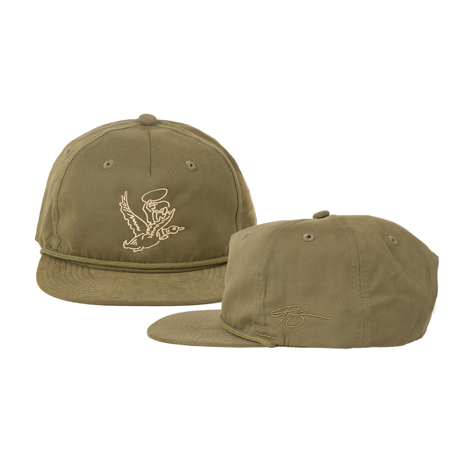 Embroidered Duckman Hat - Green